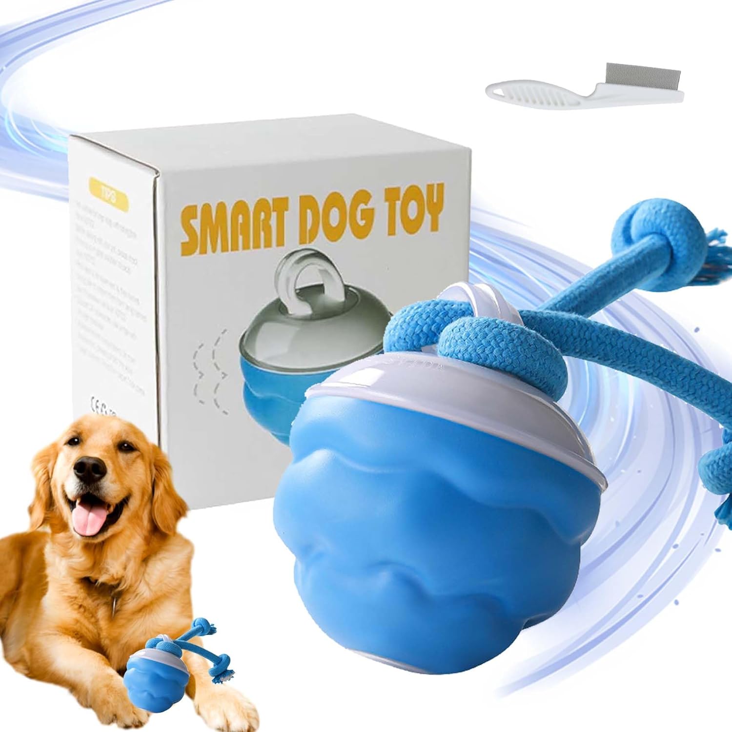 Automatic Moving Dog Ball - Jouet intelligent pour chien, balle mobile