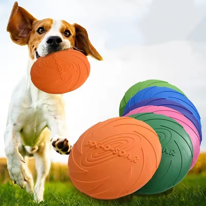 Jouet interactif en silicone p - Flying Disc Dog Training Toy avis et prix
