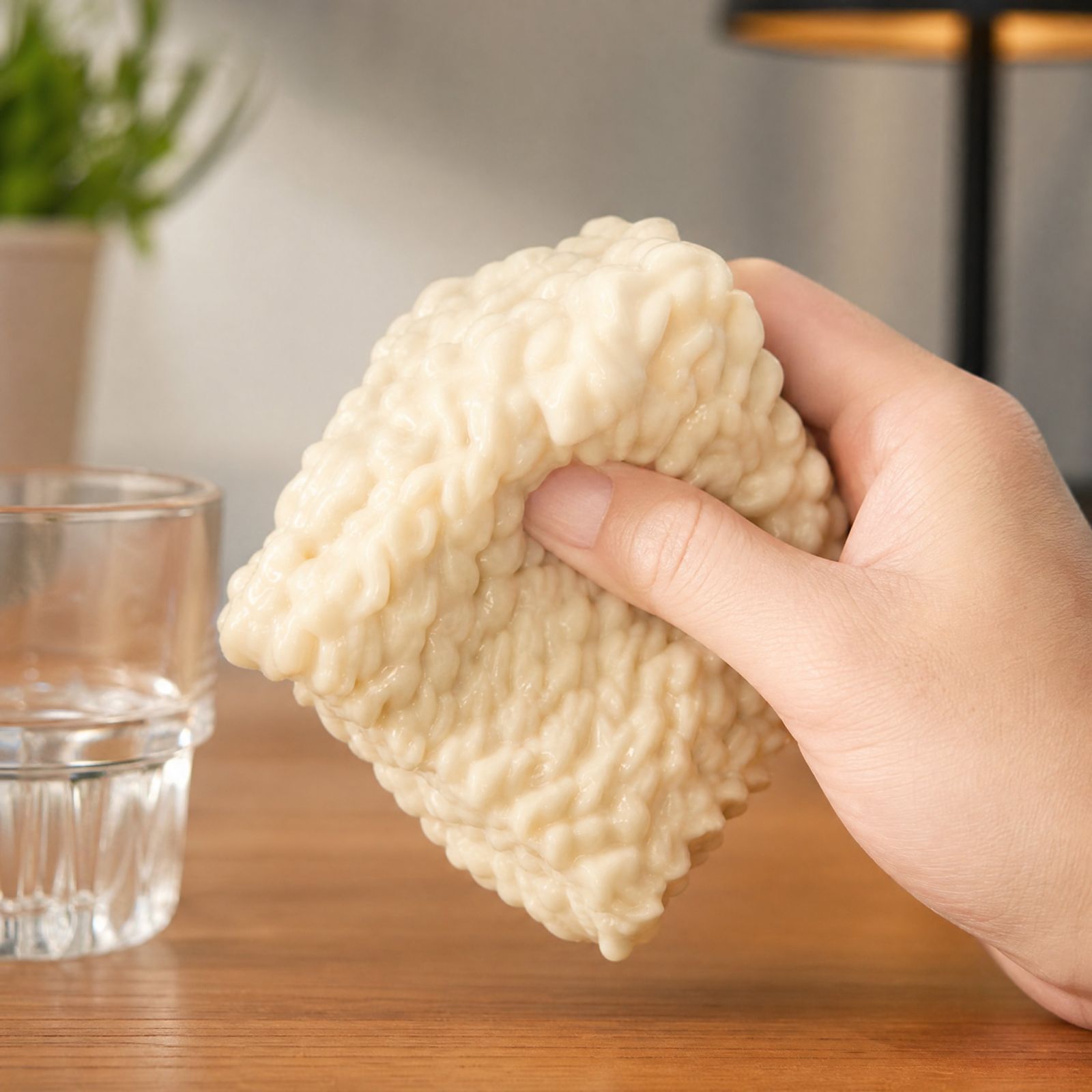 Boule Squishy Faite Main en Fo - Interactive Squeaky Plush Dog Toy avis et prix